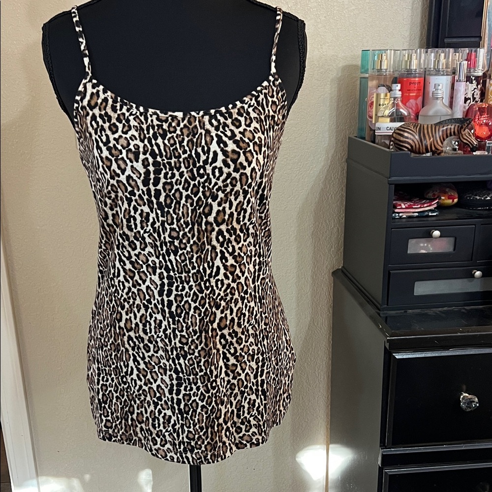 Leopard Print Women's Tank Top